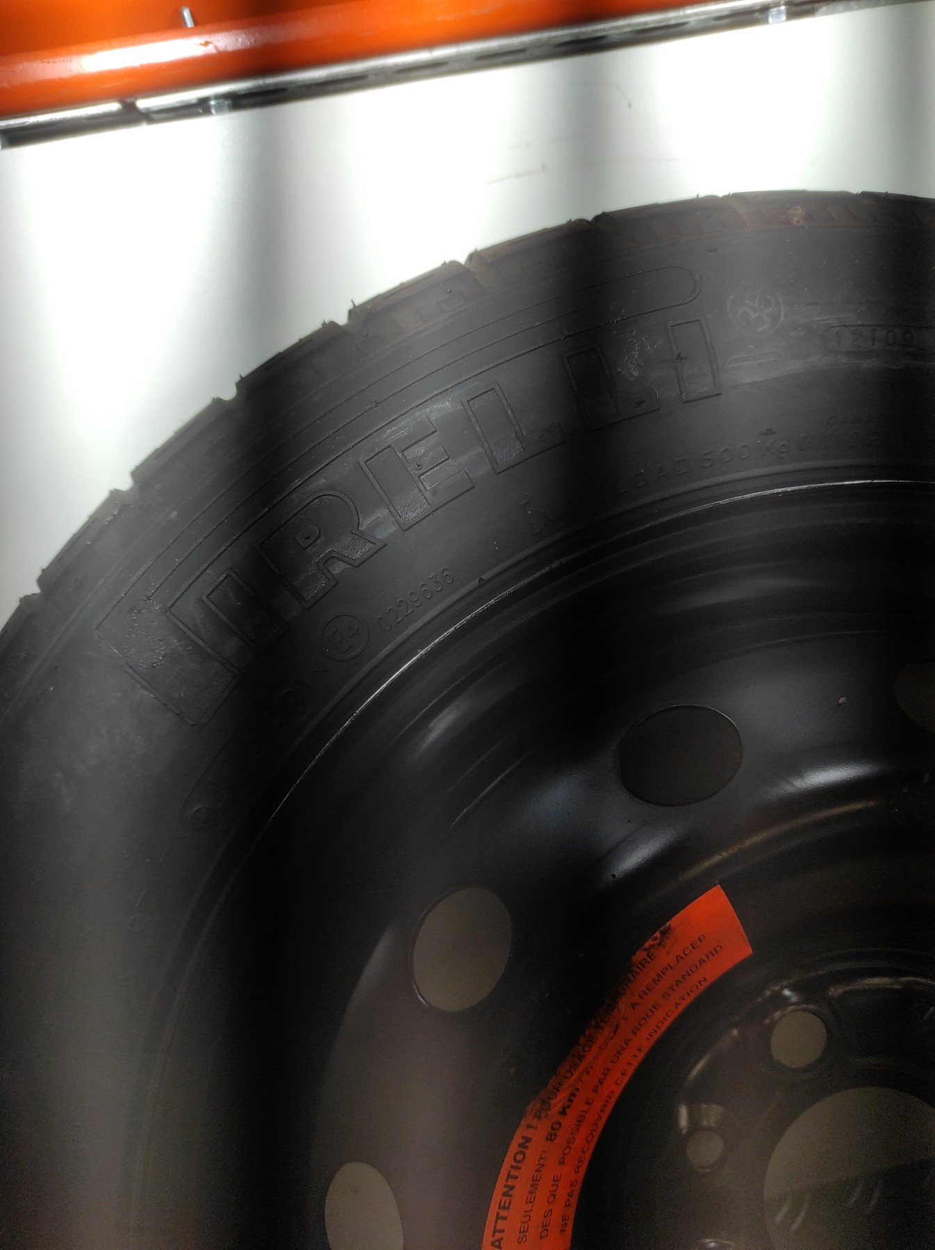 Roue de secours FIAT 500 2 PHASE 1 – S135/80B14