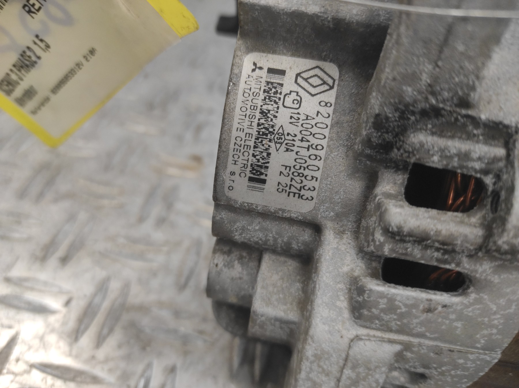 Alternateur RENAULT SCENIC 3 PHASE 2 – 8200960533