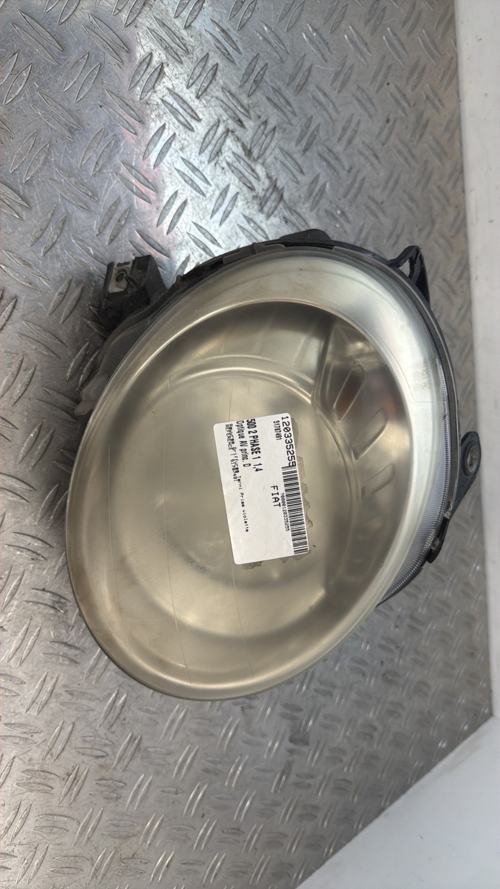 Optique avant principal droit (feux)(phare) FIAT 500 2 PHASE 1 – 51787491