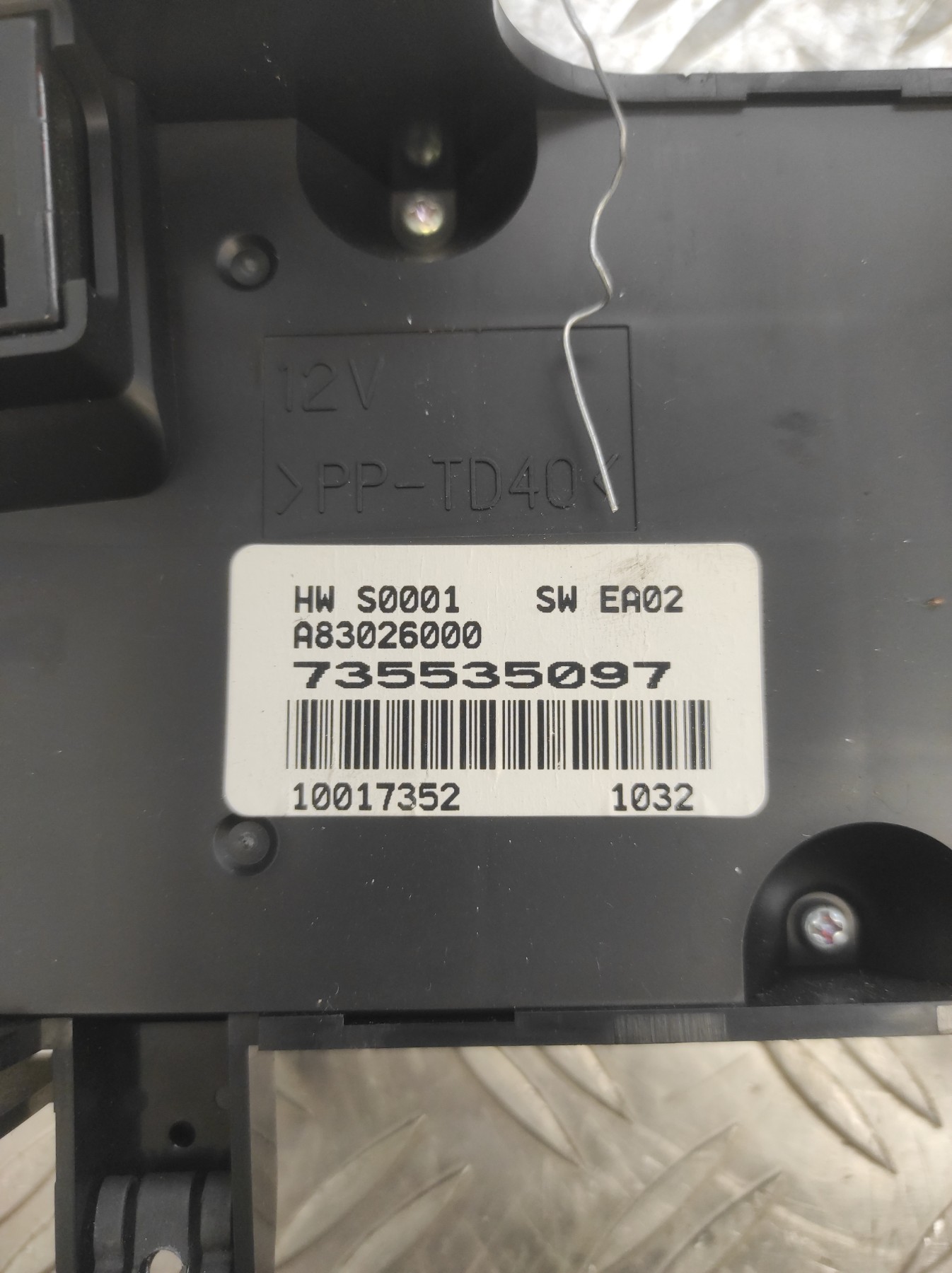 Commande chauffage FIAT DUCATO 3 PHASE 2 – 735535097