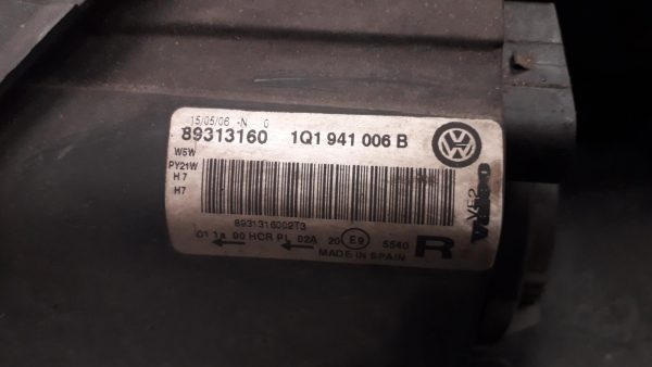 Optique avant principal droit (feux)(phare) VOLKSWAGEN EOS – 1Q1941006B