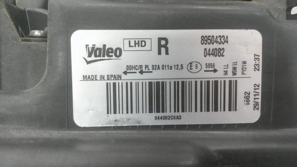 Optique avant principal droit (feux)(phare) VOLKSWAGEN POLO 5 – 89504334