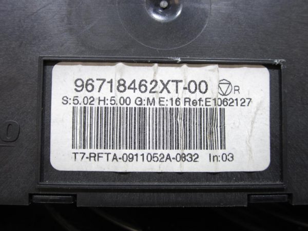 Commande chauffage PEUGEOT 308 1 SW – 96718462XT / 96718462XT00