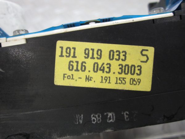 Compteur VOLKSWAGEN GOLF 2 – 191919033 / 6160433003