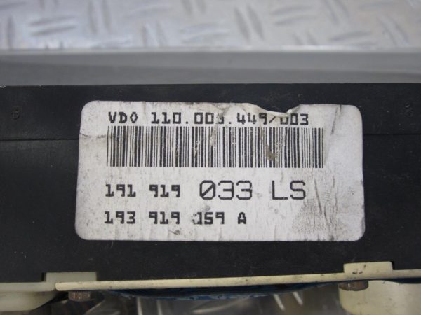 Compteur VOLKSWAGEN GOLF 2 – 191919033LS / 193919059A