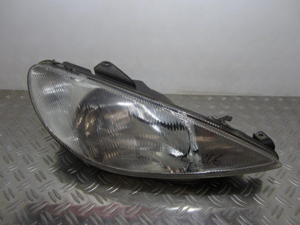 Optique avant principal droit (feux)(phare) PEUGEOT 206 PHASE 1 – 89001964 / 6205S7