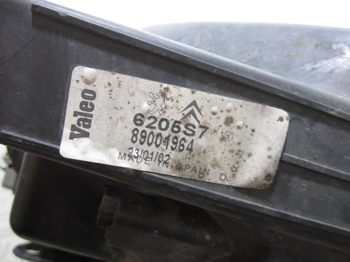 Optique avant principal droit (feux)(phare) PEUGEOT 206 PHASE 1 – 89001964 / 6205S7