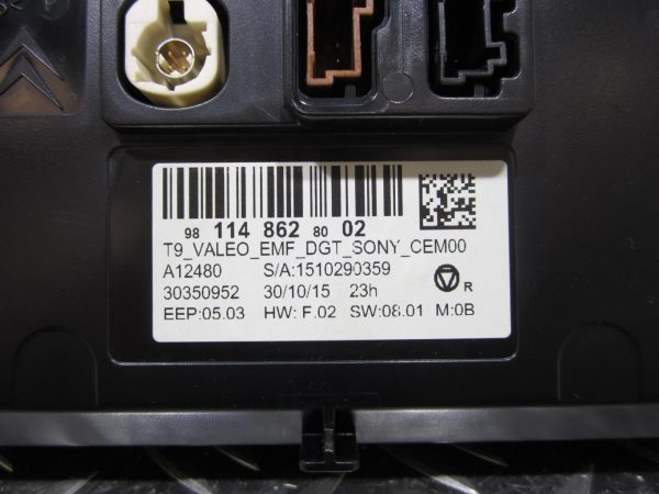 Ecran multimédia / GPS PEUGEOT 308 2 PHASE 1 – 981148628002 / 9811486280