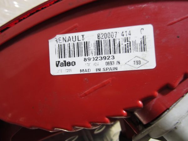 Feu arriere principal droit (feux) RENAULT CLIO 2 PHASE 2 – 89023923