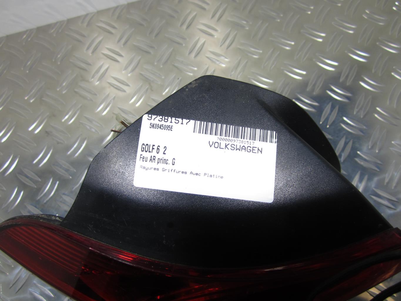 Feu arriere principal gauche (feux) VOLKSWGAGEN GOLF 6 – 5K0945095E