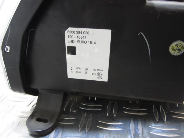 Optique avant principal droit (feux)(phare) RENAULT VEL SATIS PHASE 2 – 8200384026