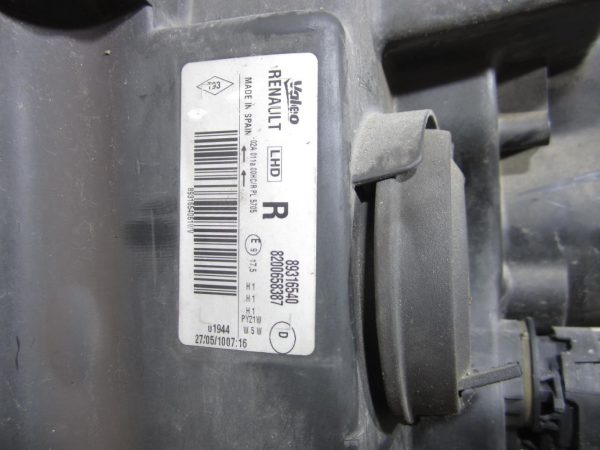 Optique avant principal droit (feux)(phare) RENAULT GRAND MODUS PHASE 2 – 89316540