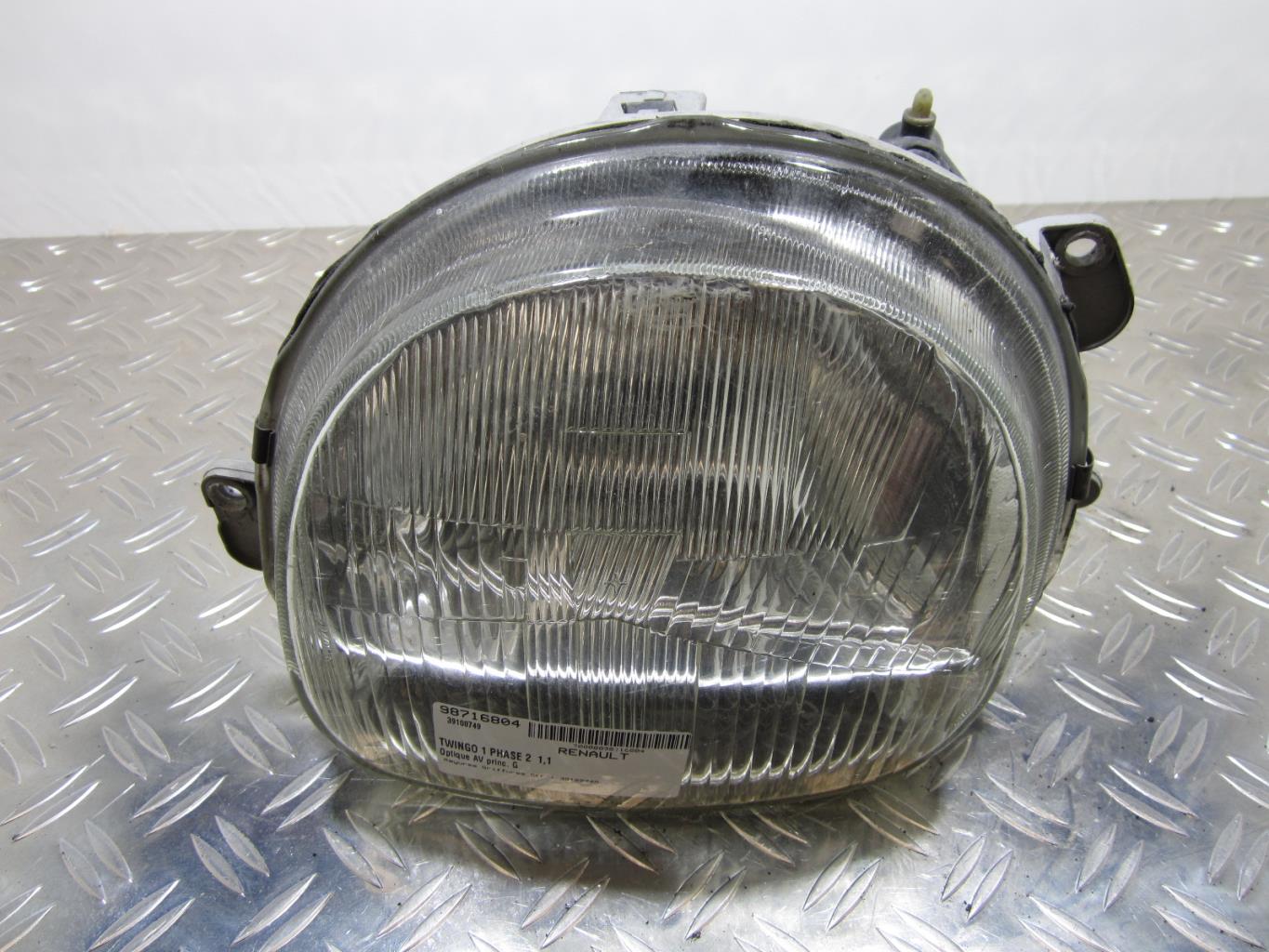 Optique avant principal gauche (feux)(phare) RENAULT TWINGO 1 PHASE 2 – 39100749