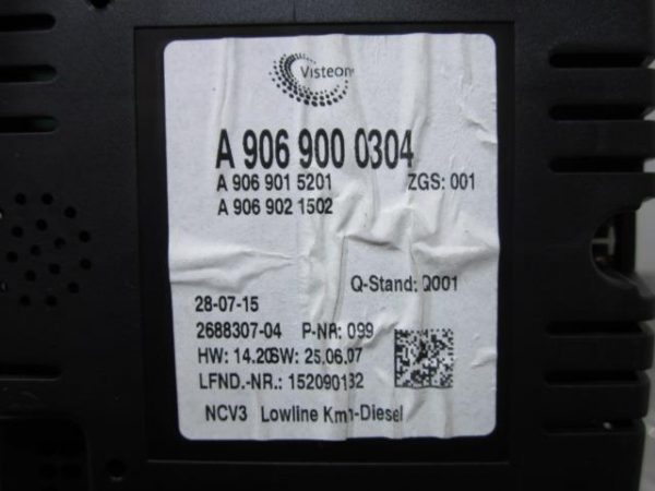 Compteur MERCEDES SPRINTER 2 PHASE 1