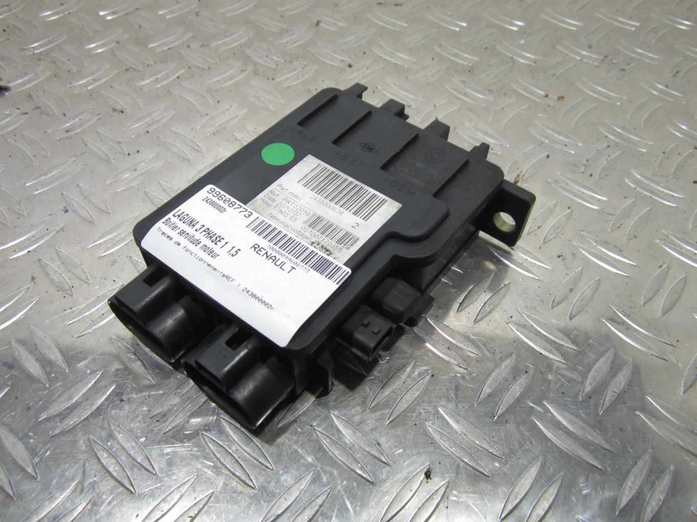 Boitier servitude moteur (BSM) RENAULT LAGUNA 3 PHASE 1 – 243800002r