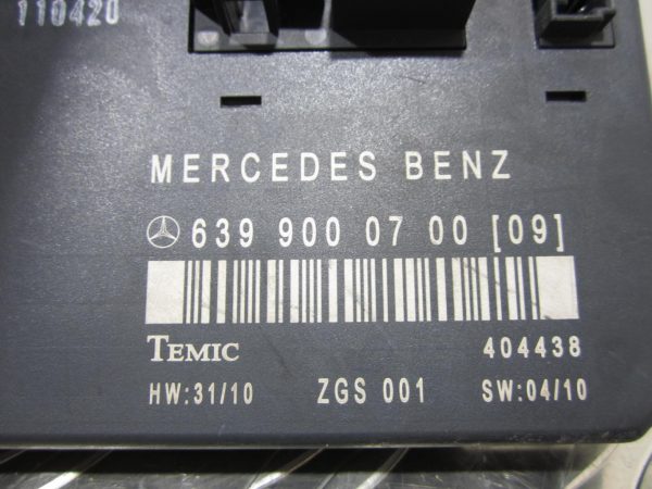 Boitier servitude moteur (BSM) / Boitier SAM MERCEDES VITO 639 PHASE 1 – A6395450801 / 6399000700