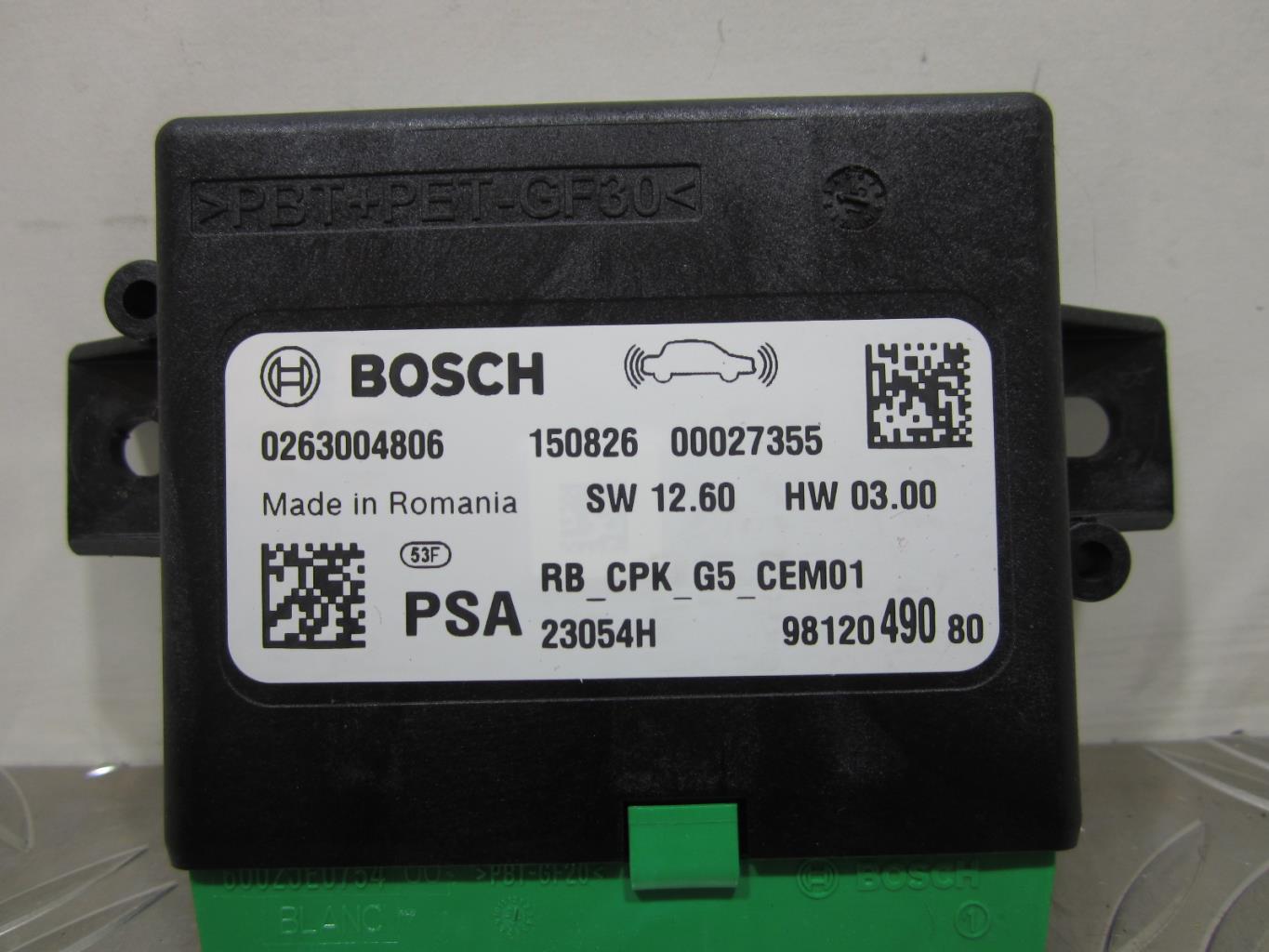 Boitier d’aide au stationnement PEUGEOT 308 2 PHASE 1 – 9812049080 / 0263004806