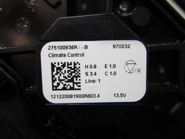 Commande chauffage RENAULT CLIO 5 – 275100936r
