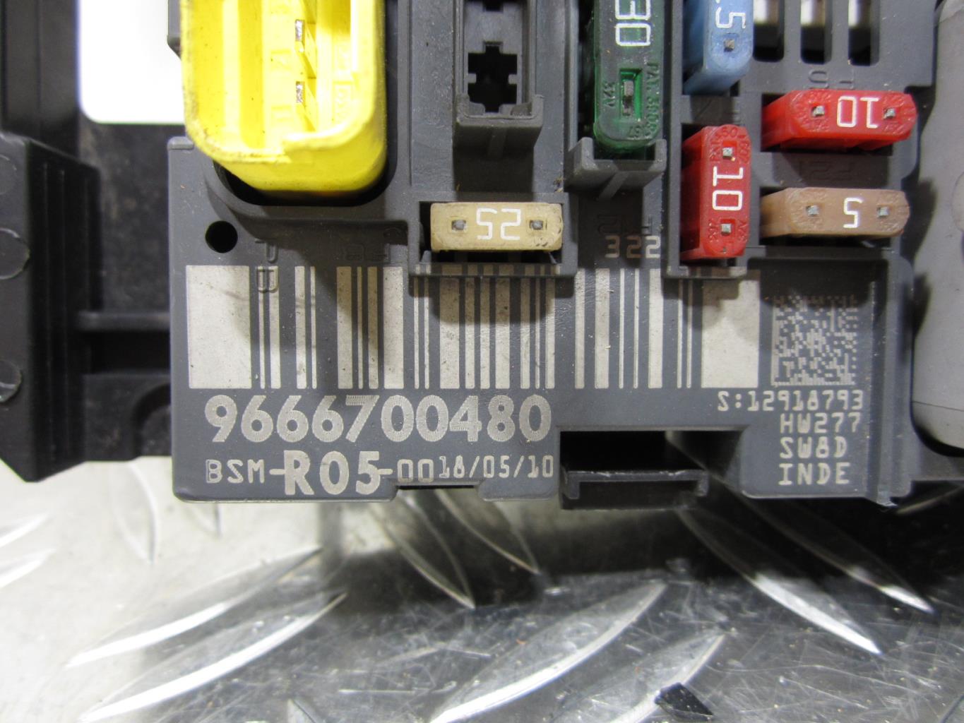 Boitier servitude moteur (BSM) PEUGEOT 308 1 PHASE 1 – 9666700480