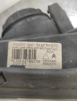 Optique avant principal droit (feux)(phare) CITROEN C5 1 PHASE 1 BREAK – 9632664780