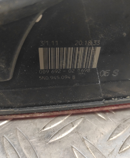 Feu arriere secondaire droit (feux) VOLKSWAGEN TIGUAN 1 PHASE 1 – 5N0945094B