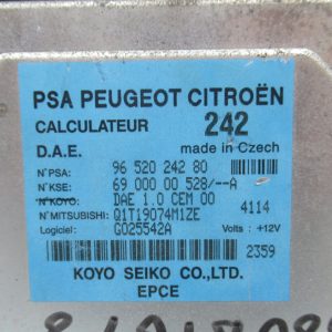 Calculateur de direction assistee Citroen C2 1,1i 60cv 9652024280 / 6900000528