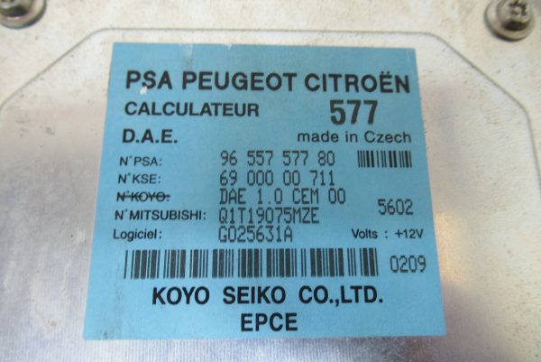 Calculateur de direction assistee Citroen C2 9655757780 / 6900000711