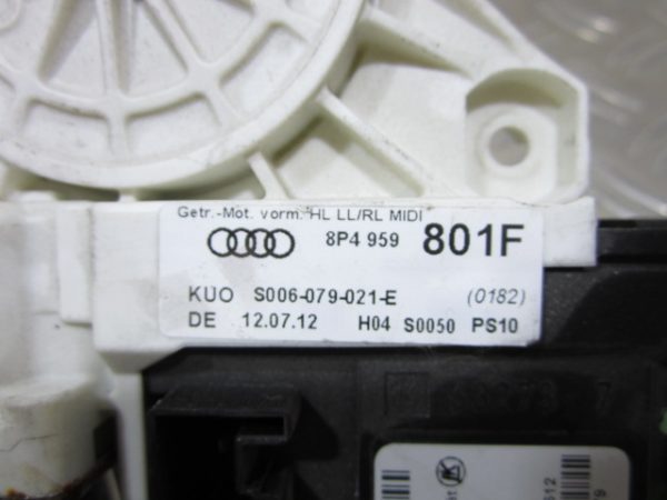 Moteur leve vitre arriere gauche AUDI A3 2 PHASE 2 – 8P4959801F / S006079021E