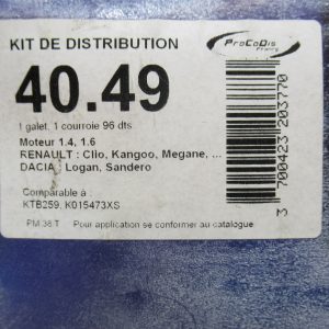 Kit de distribution Pocodis-Renault 4049 / 7701477024