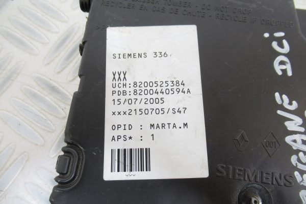Boitier UCH Siemens Renault Megane 2 / 8200525384