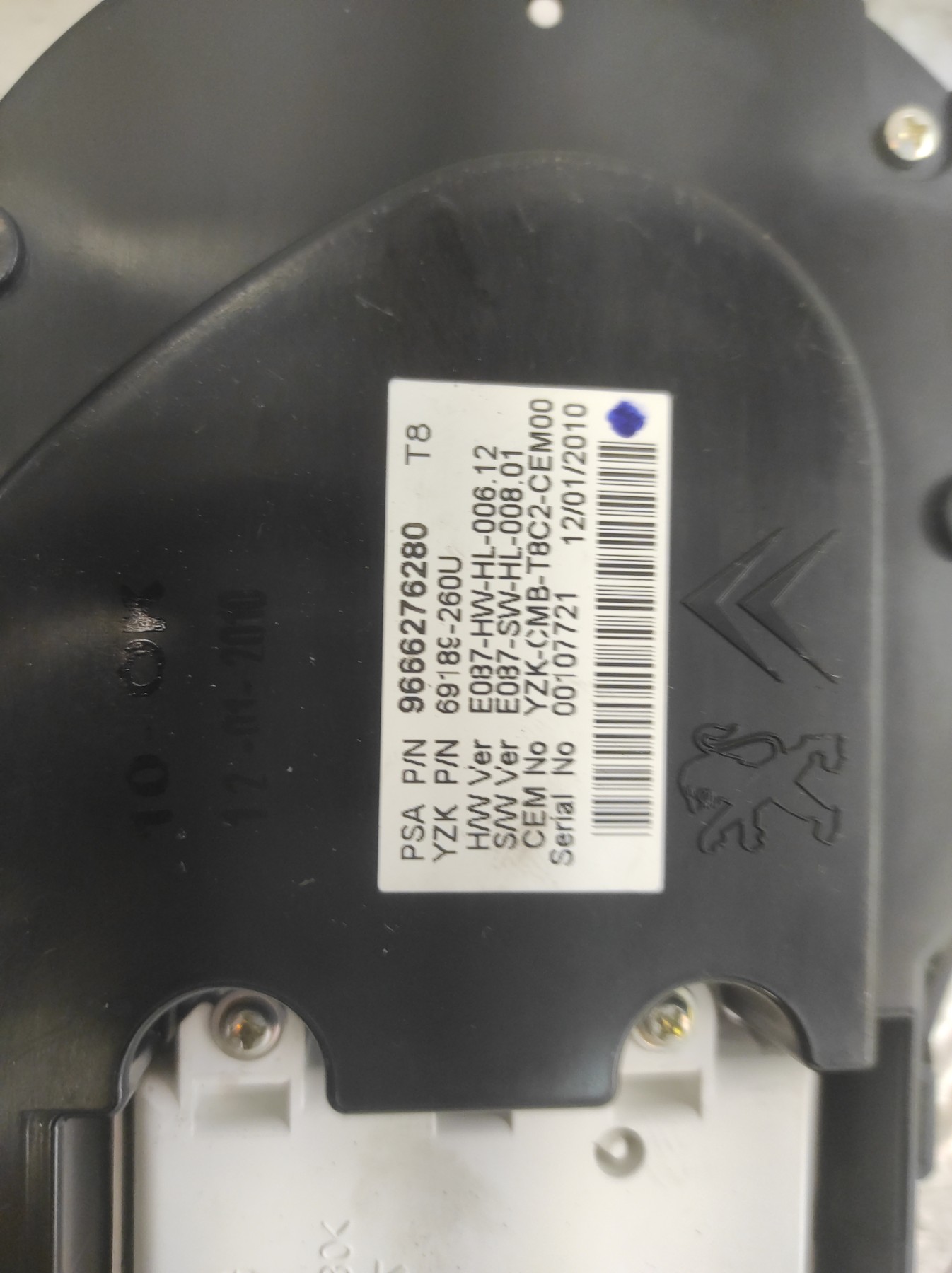 Compteur PEUGEOT 3008 1 PHASE 1 – 9666276280