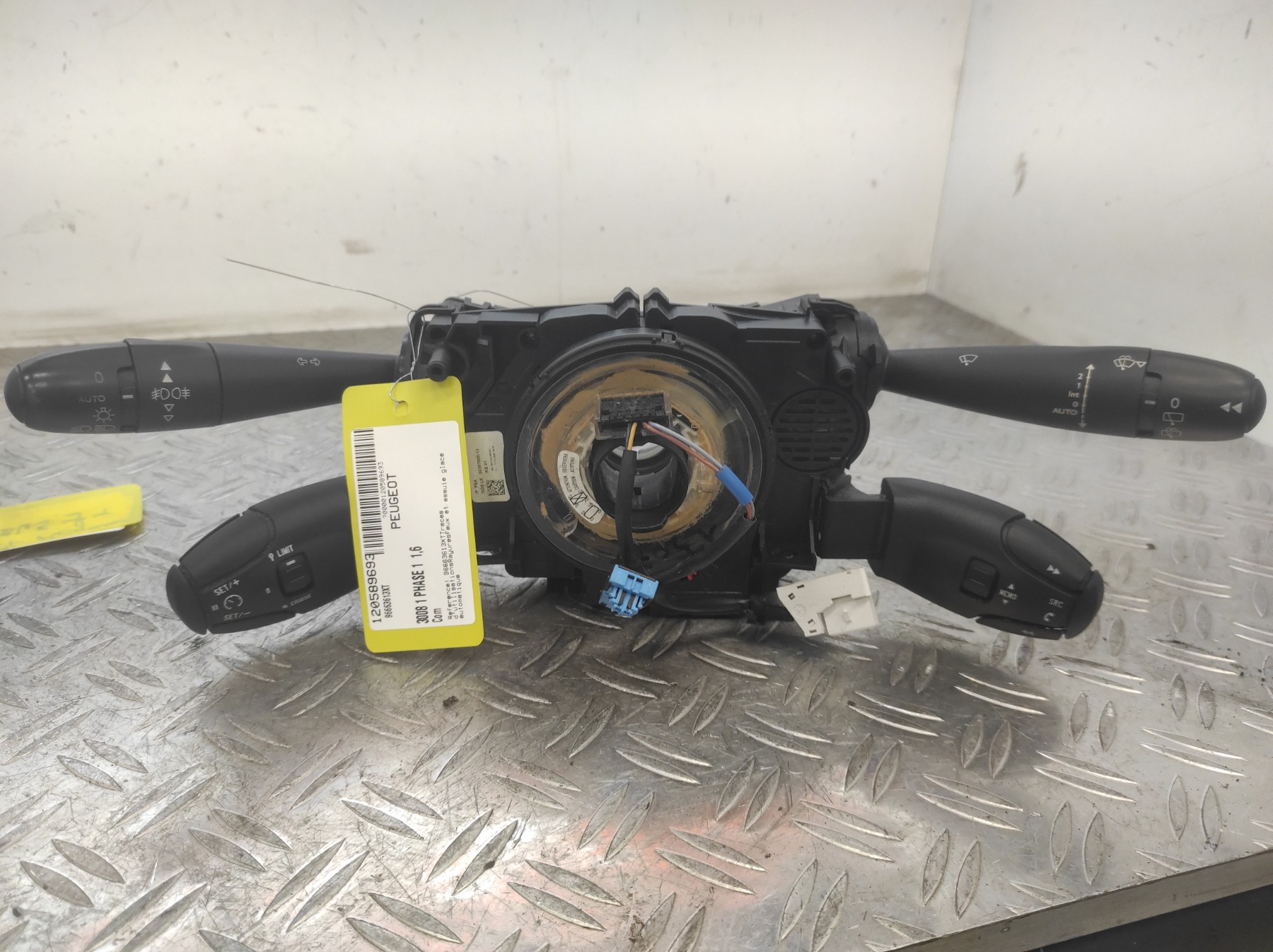 Com (Bloc Contacteur Tournant+Commodo Essuie Glace+Commodo Phare) PEUGEOT 3008 1 PHASE 1 – 96663613XT