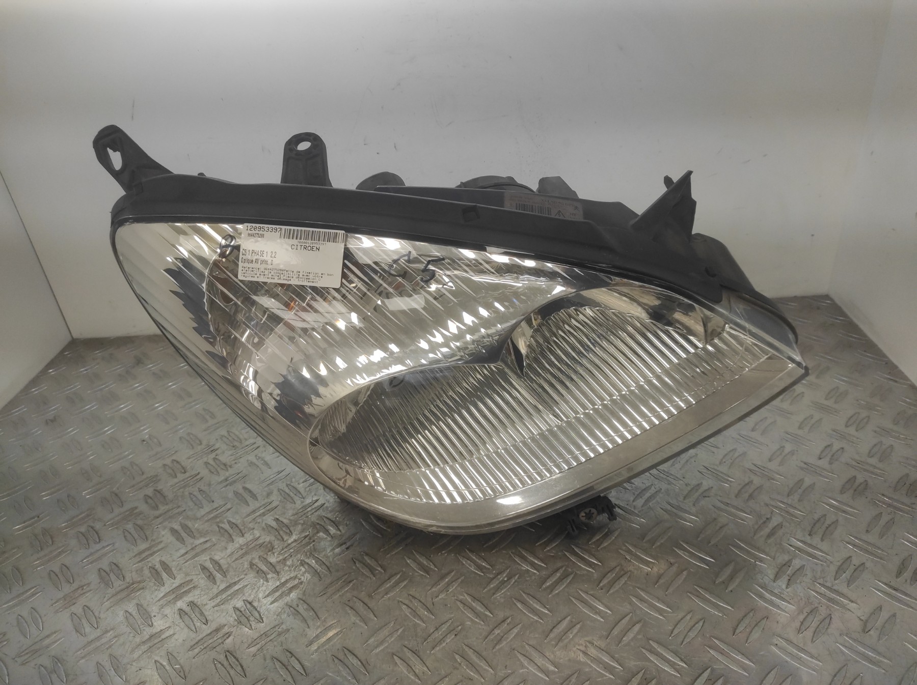 Optique avant principal droit (feux)(phare) CITROEN C5 1 PHASE 1 – 9644275280