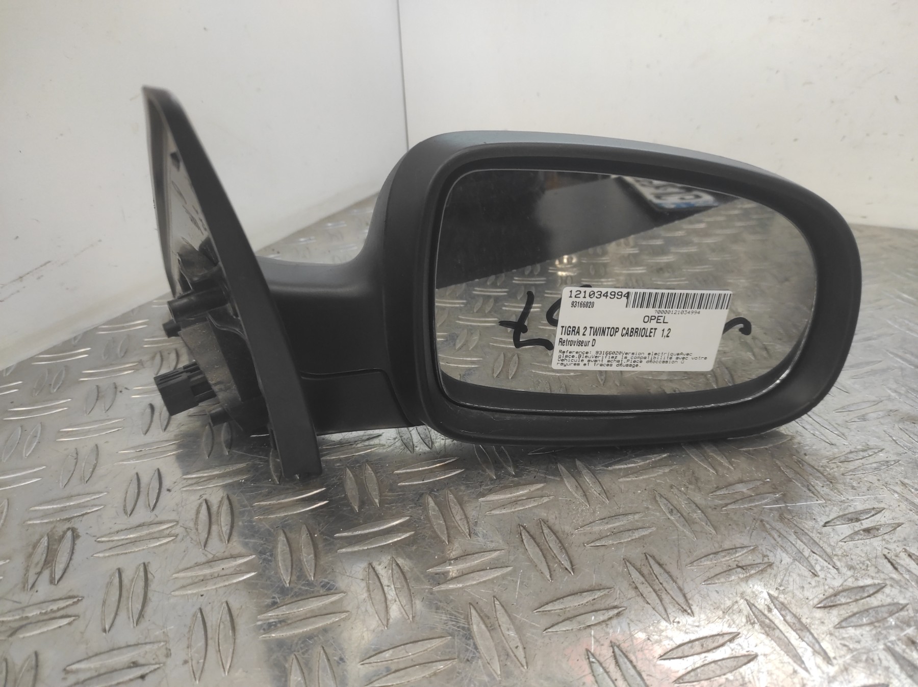 Retroviseur droit OPEL TIGRA 2 TWINTOP CABRIOLET – 93166020