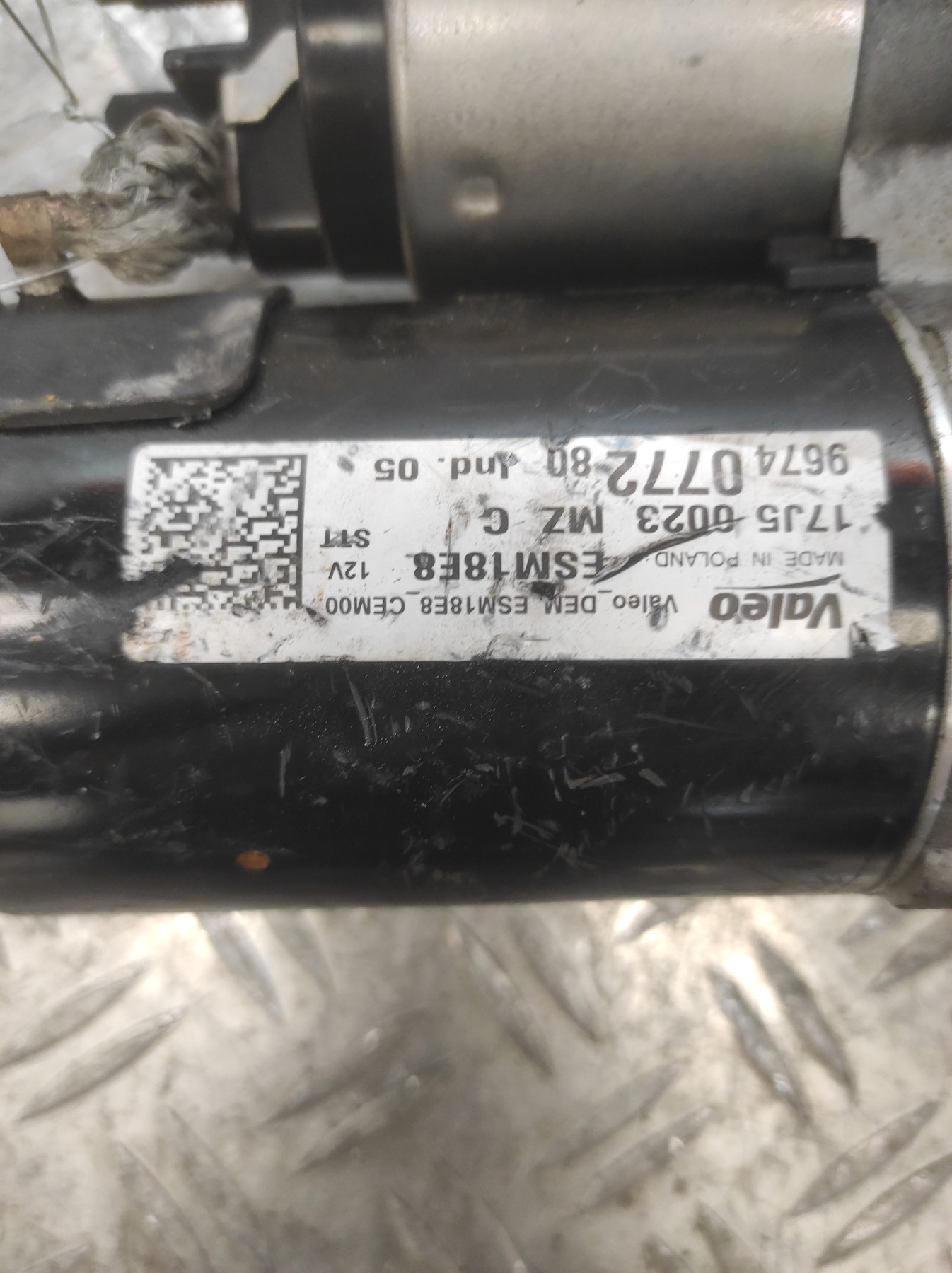 Demarreur CITROEN DS3 PHASE 1 – 9674077280