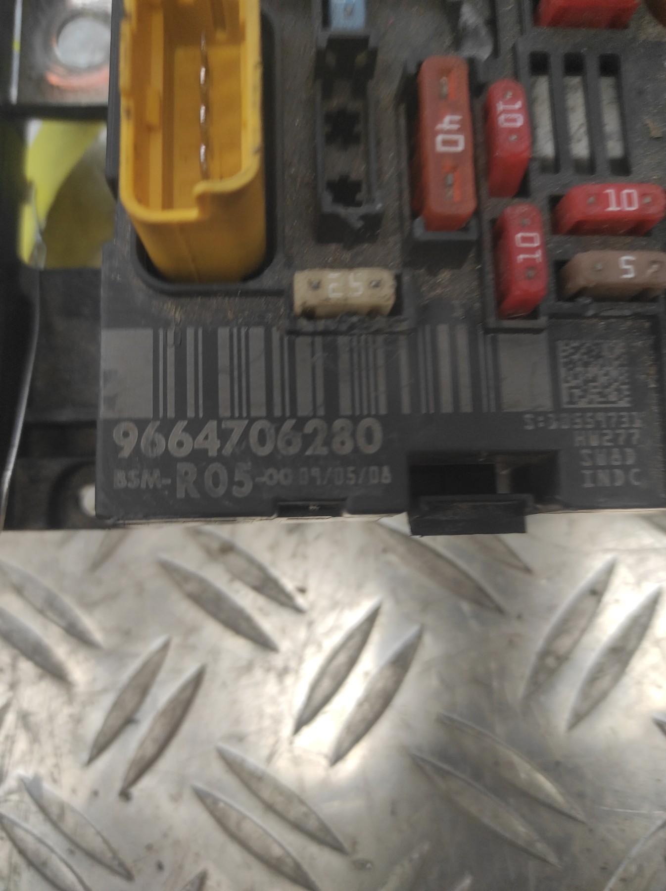 Boitier servitude moteur (BSM) PEUGEOT 308 1 PHASE 1 – 9664706280