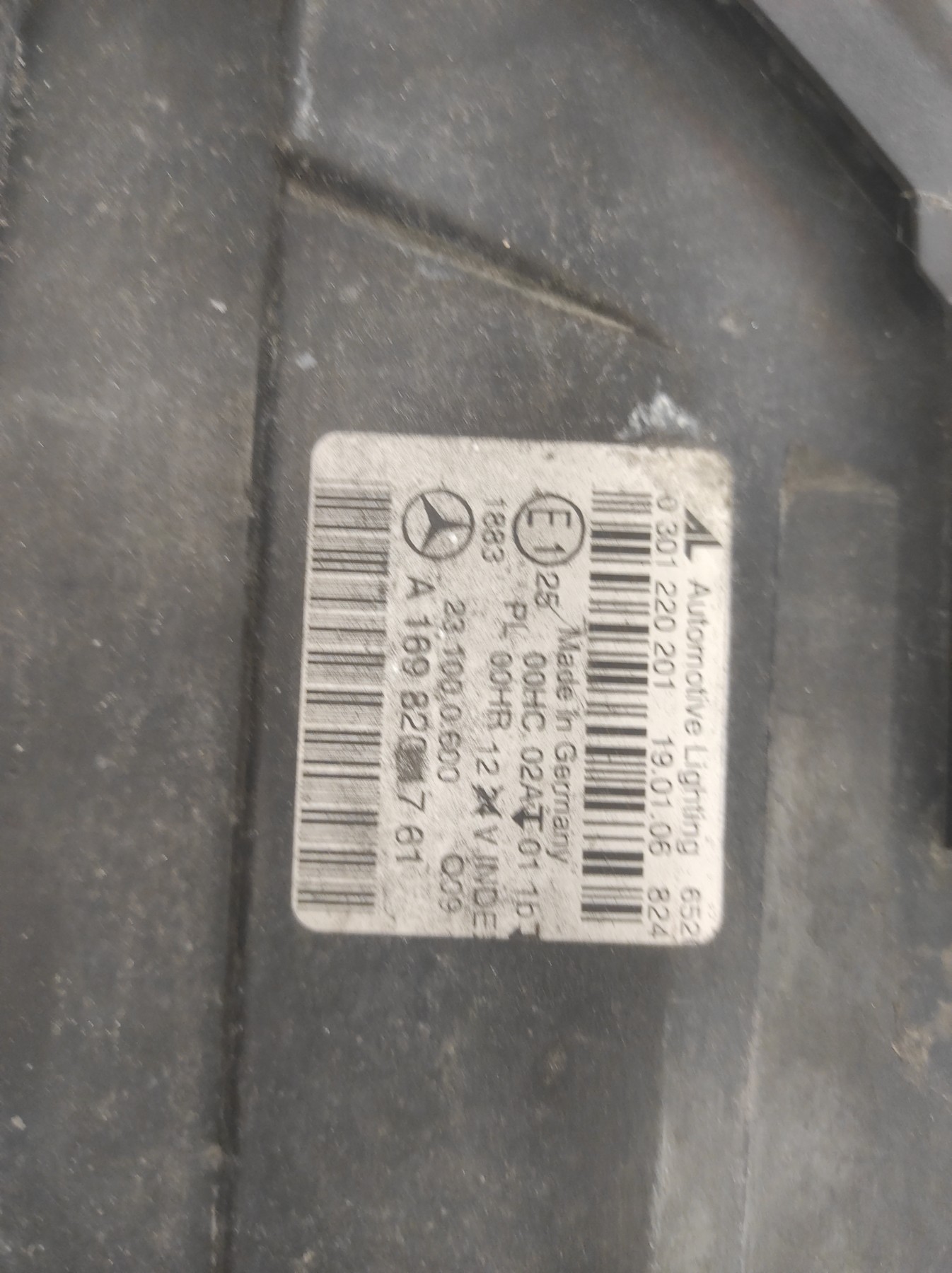 Optique avant principal gauche (feux)(phare) MERCEDES CLASSE B 245 PHASE 1 – A1698201761