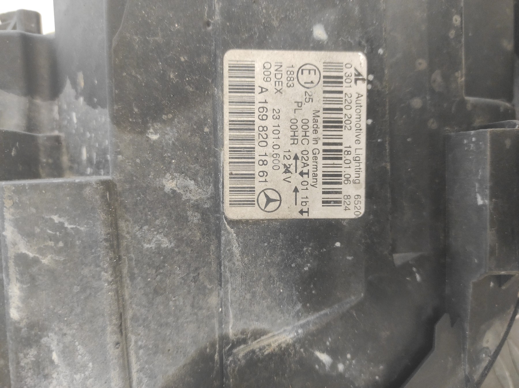 Optique avant principal droit (feux)(phare) MERCEDES CLASSE B 245 PHASE 1 – A1698201861