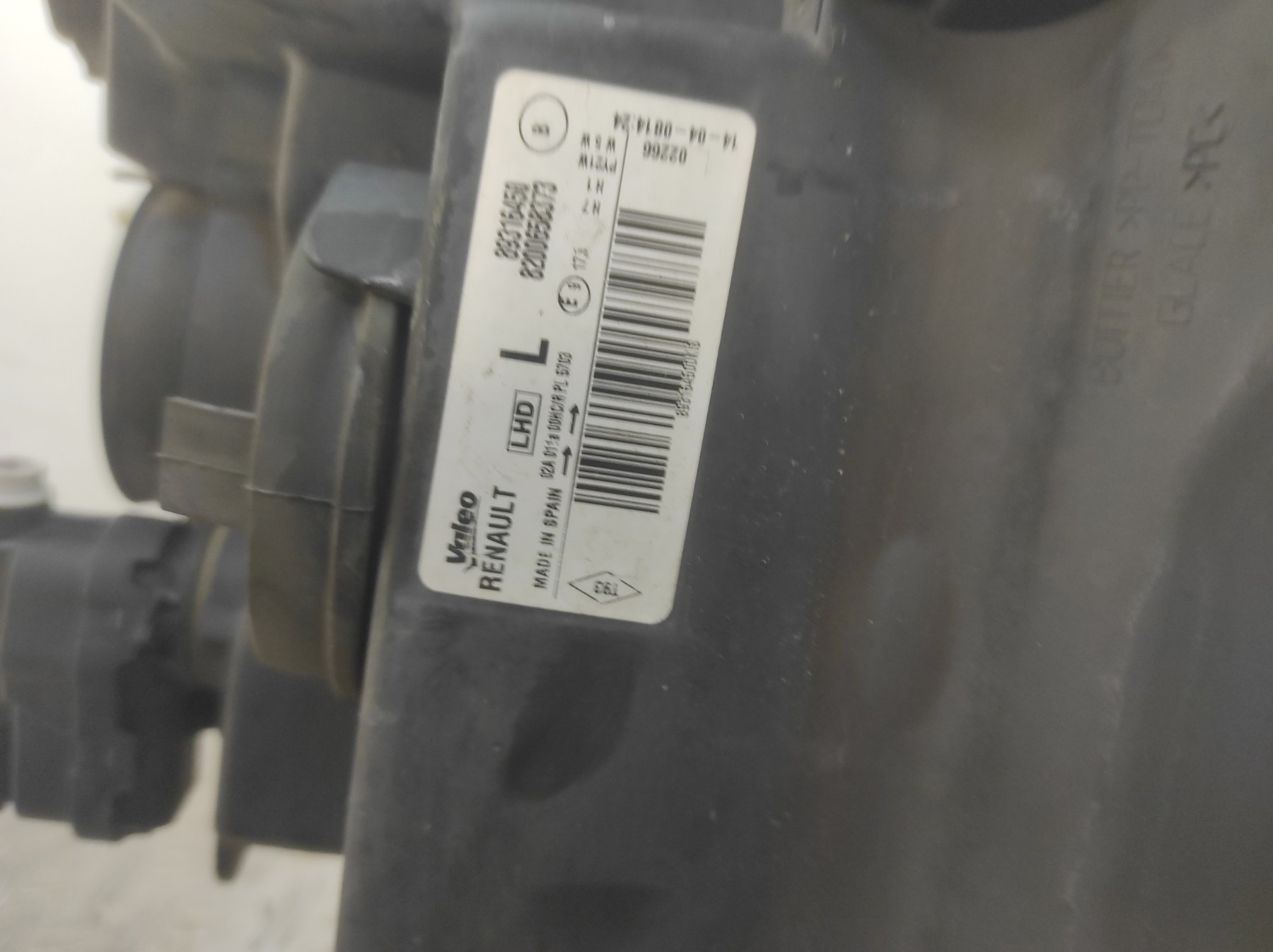 Optique avant principal gauche (feux)(phare) RENAULT MODUS PHASE 2 – 8200658373