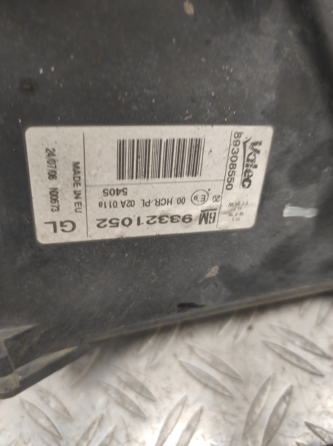 Optique avant principal gauche (feux)(phare) OPEL MERIVA A PHASE 1 – 93321052