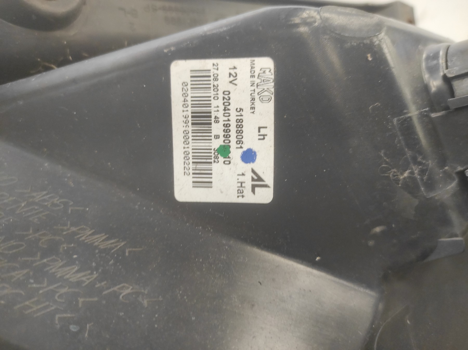 Feu arriere principal gauche (feux) FIAT PUNTO EVO 3 – 51888061