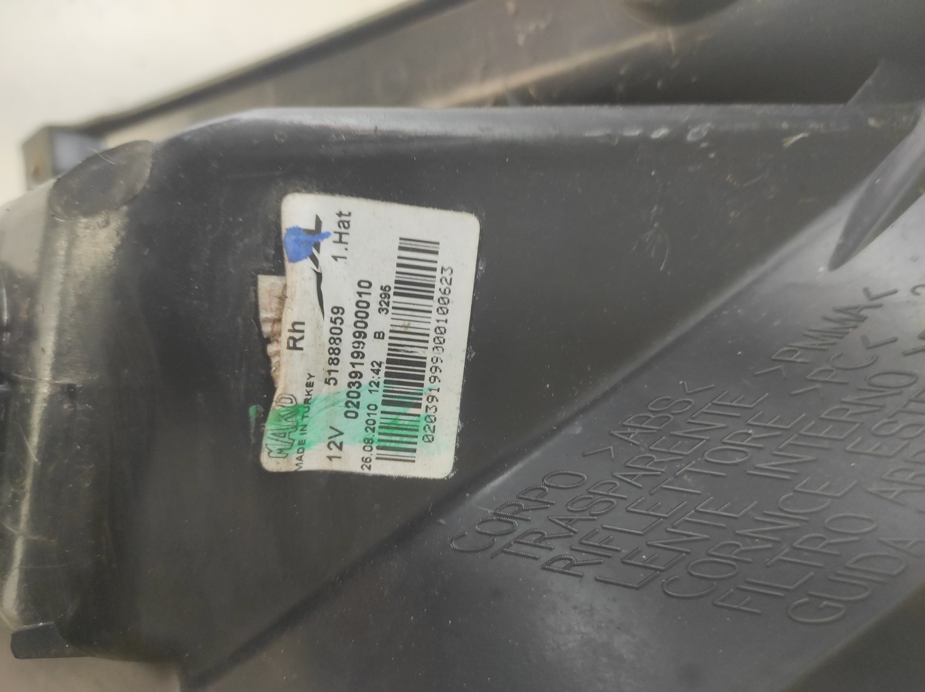 Feu arriere principal droit (feux) FIAT PUNTO EVO 3 – 51888059