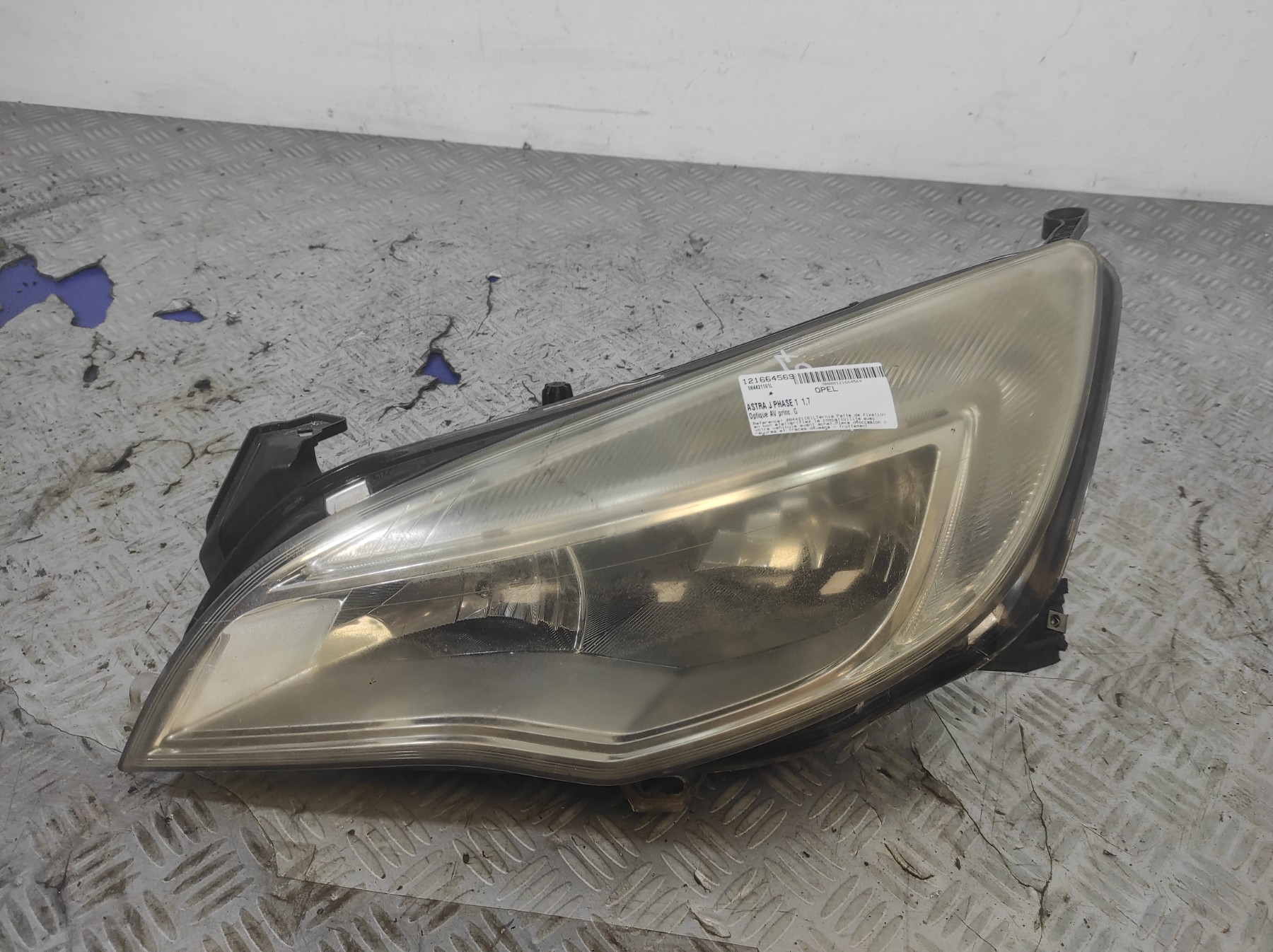 Optique avant principal gauche (feux)(phare) OPEL ASTRA J PHASE 1 – 084421161L