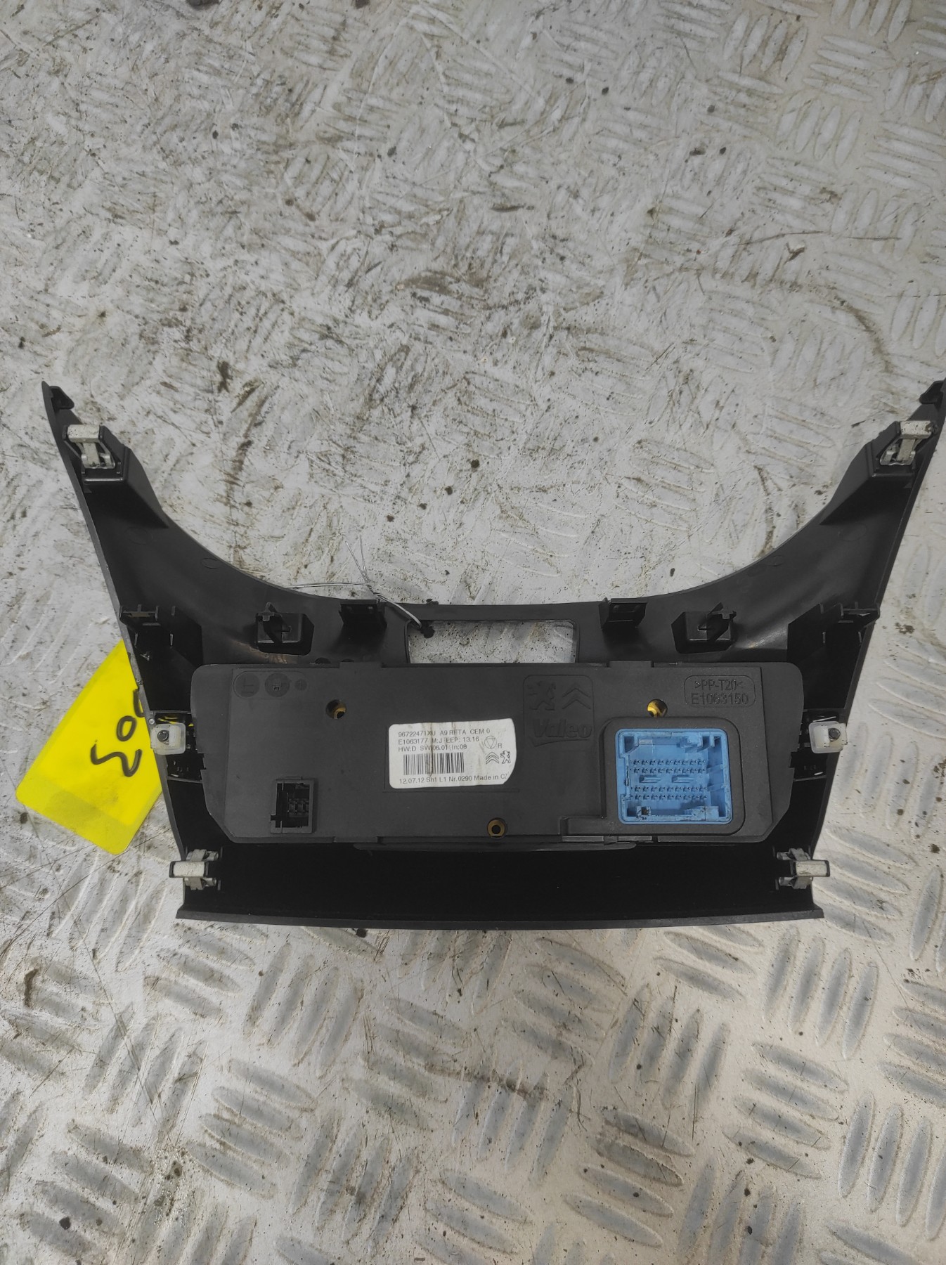 Commande chauffage PEUGEOT 208 1 PHASE 1 – 96722471XU