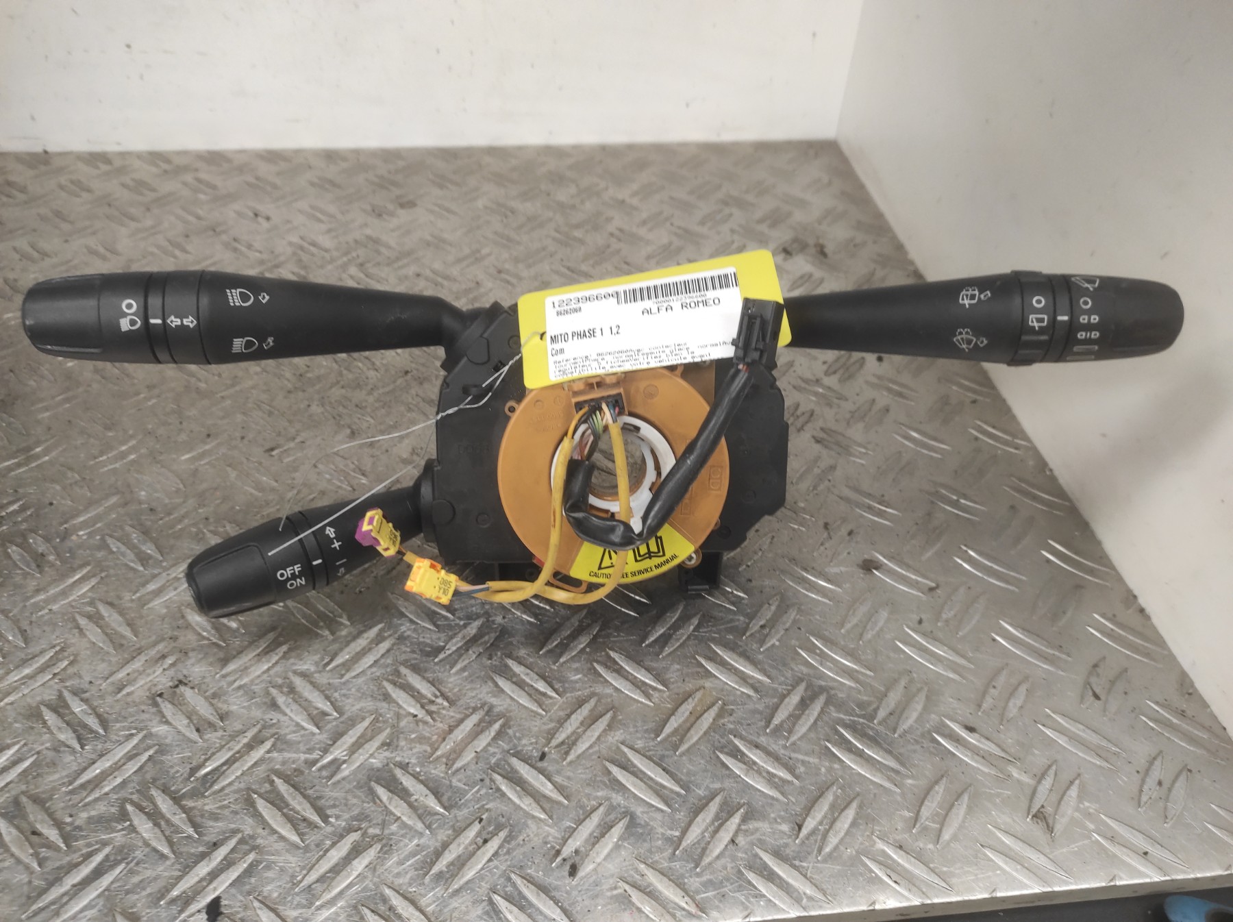 Com (Bloc Contacteur Tournant+Commodo Essuie Glace+Commodo Phare) ALFA ROMEO MITO PHASE 1 – 86262060