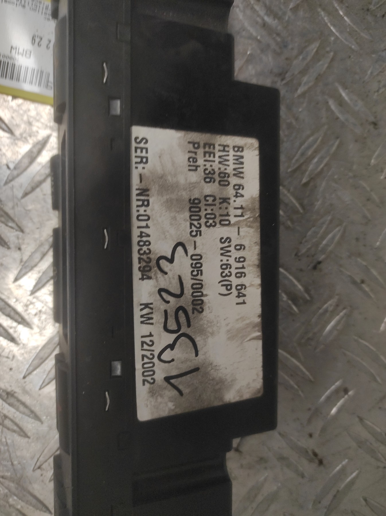 Commande chauffage BMW SERIE 5 E39 PHASE 2 – 6916641