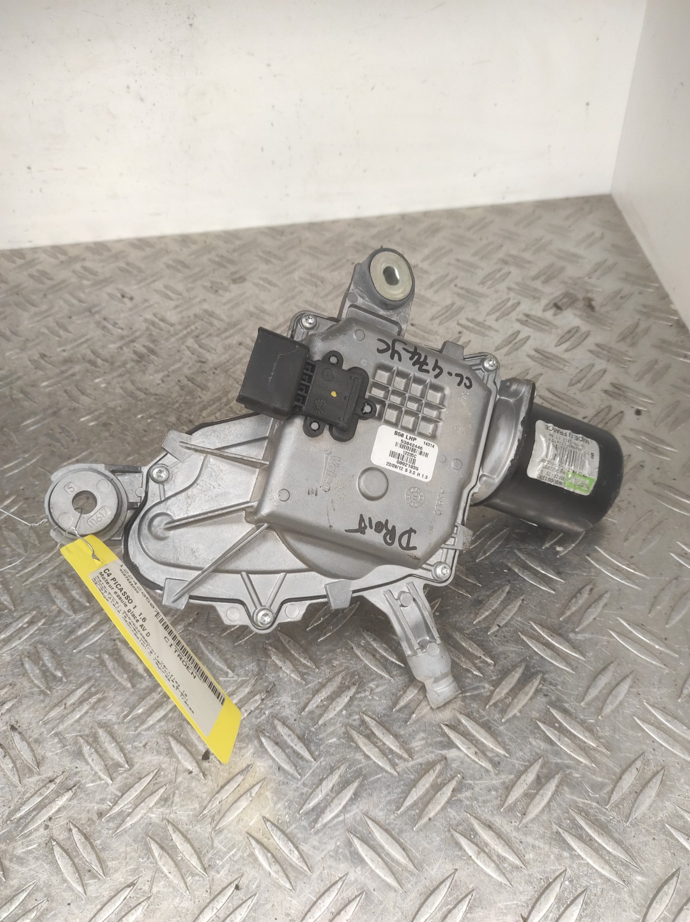 Moteur essuie glace avant droit CITROEN C4 PICASSO 1 – 9687622080