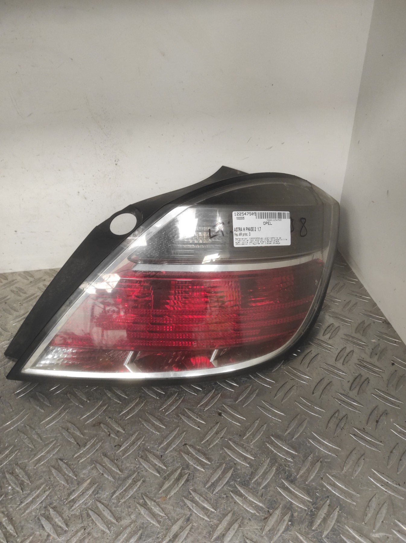 Feu arriere principal droit (feux) OPEL ASTRA H PHASE 2 – 13222325