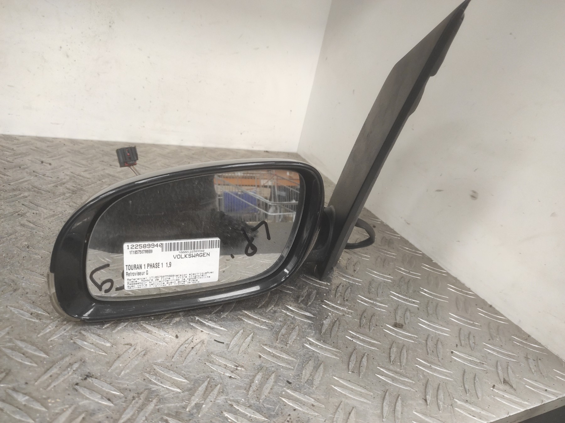 Retroviseur gauche VOLKSWAGEN TOURAN 1 PHASE 1 – 1T1857507M9B9
