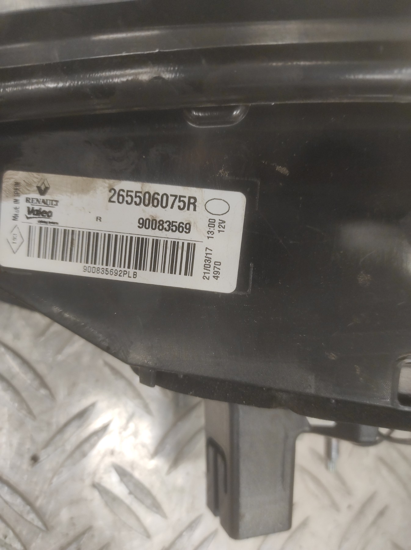 Feu arriere principal gauche (feux) RENAULT MEGANE 4 PHASE 1 – 265506075R